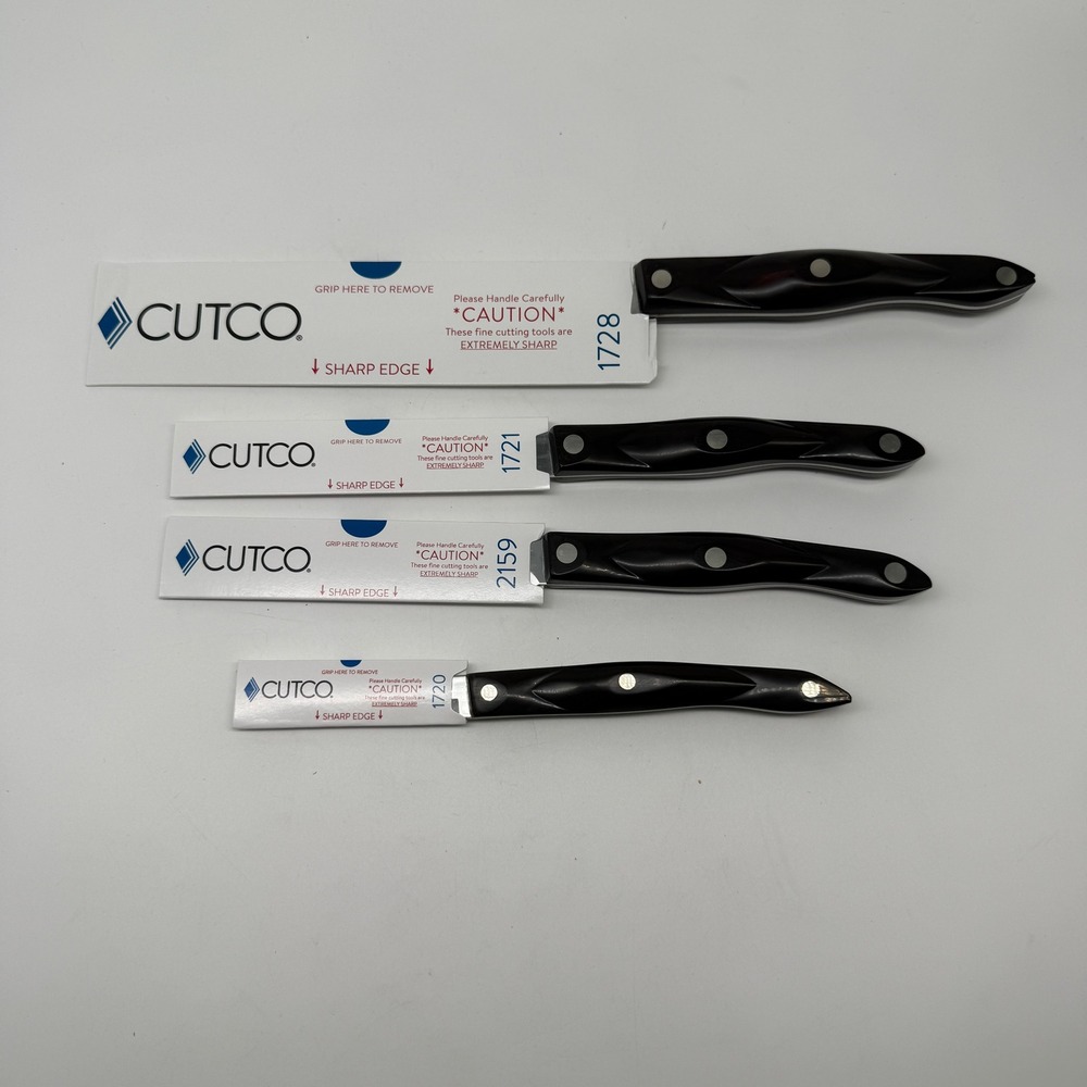 Cutco Knife Set 4pc Lot 1728 1721 2159 1720 *JUST SHARPENED*